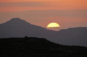 Sunset from beside Loch Maree Wester Ross Highlands Scotland UK