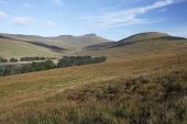 View to Pen-y-fan and Corn Dhu Brecon Beacons National Park Wales UK September 2012