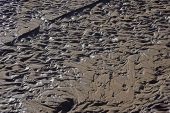 Rippled sand in stream bed, Canyon de Chelly National Monument Arizona USA