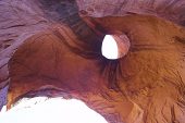 Bald eagle head shaped rock formation in Monument Valley Navajo Tribal Park Arizona USA