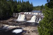 Leprau Falls on the Leprau River St John New Brunswick Canada August 2016