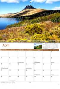 April picture in the Scottish Highlands and Islands 2023 Calendar